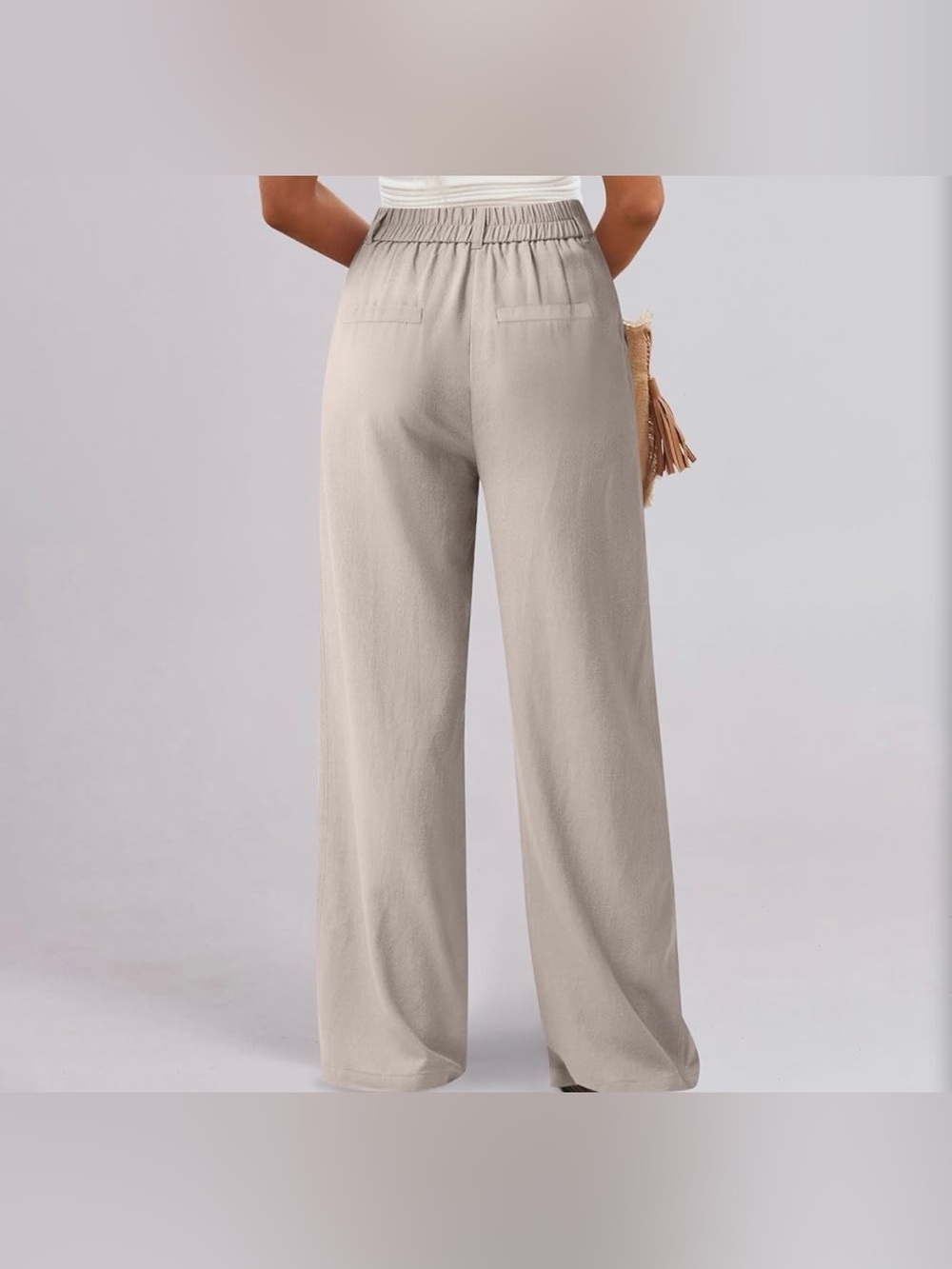 High-Waist Wide-Leg Women’s Pants - Picture 2 of 4